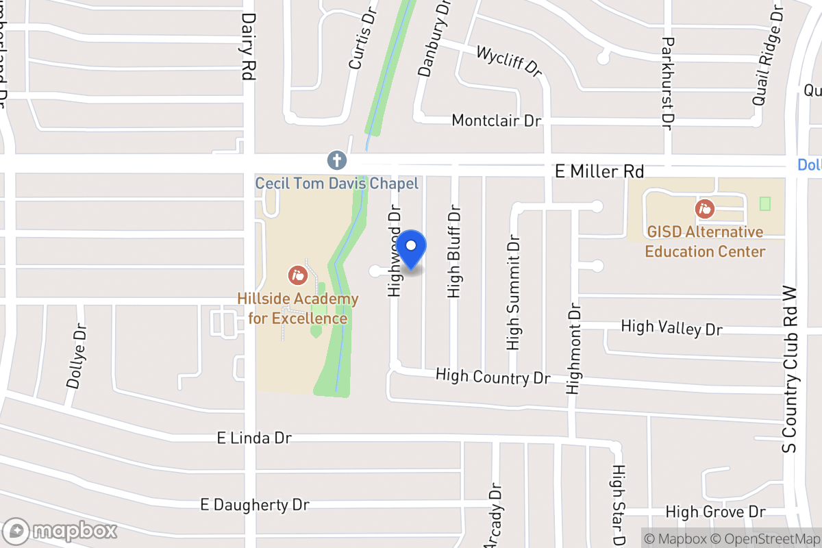Map of 2102 Highwood Dr