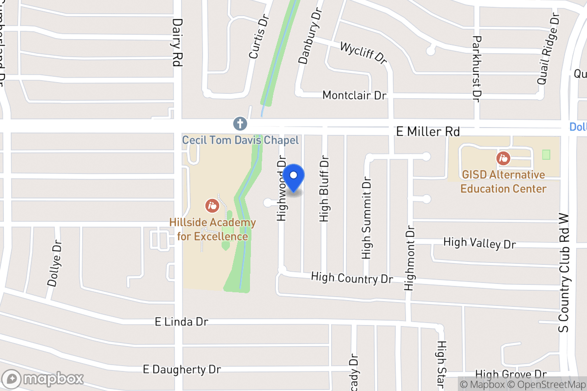 Map of 2026 Highwood Dr