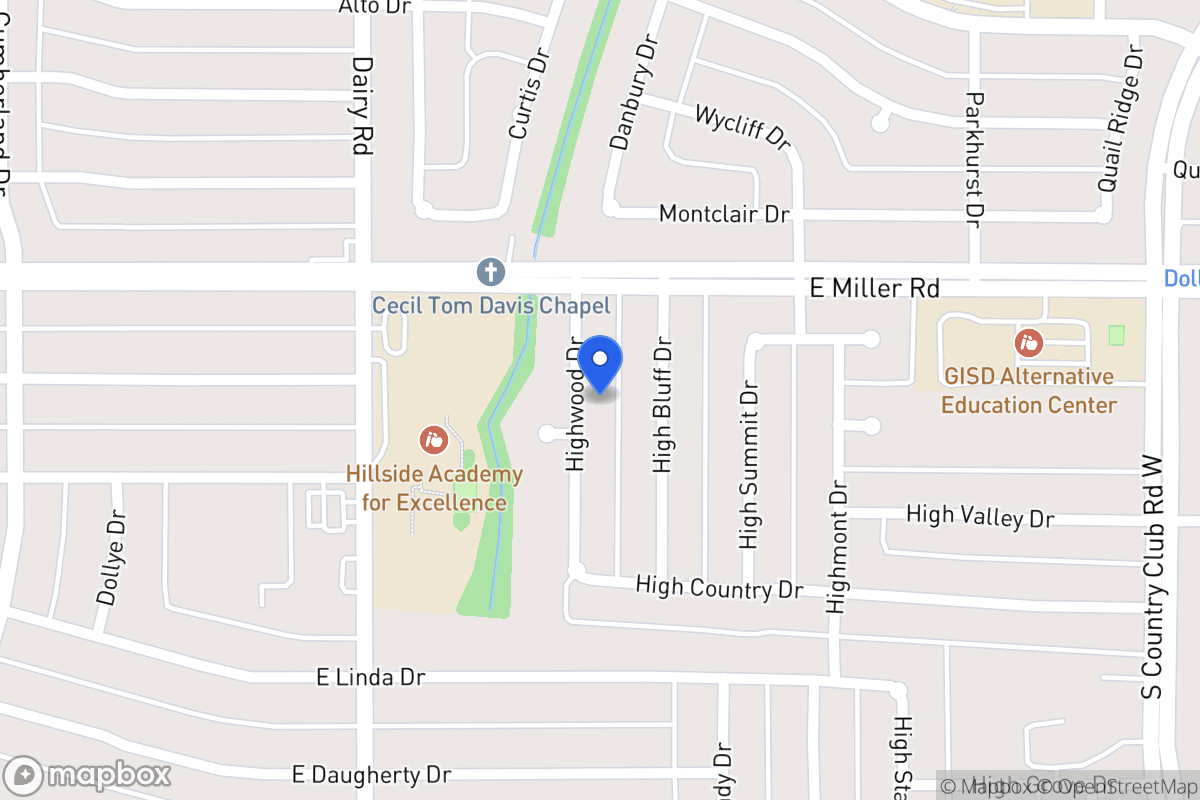 Map of 2022 Highwood Dr
