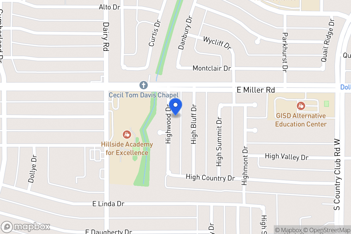 Map of 2018 Highwood Dr