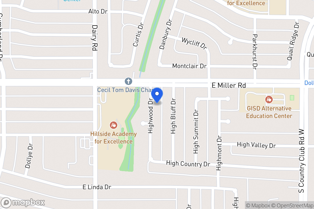 Map of 2014 Highwood Dr