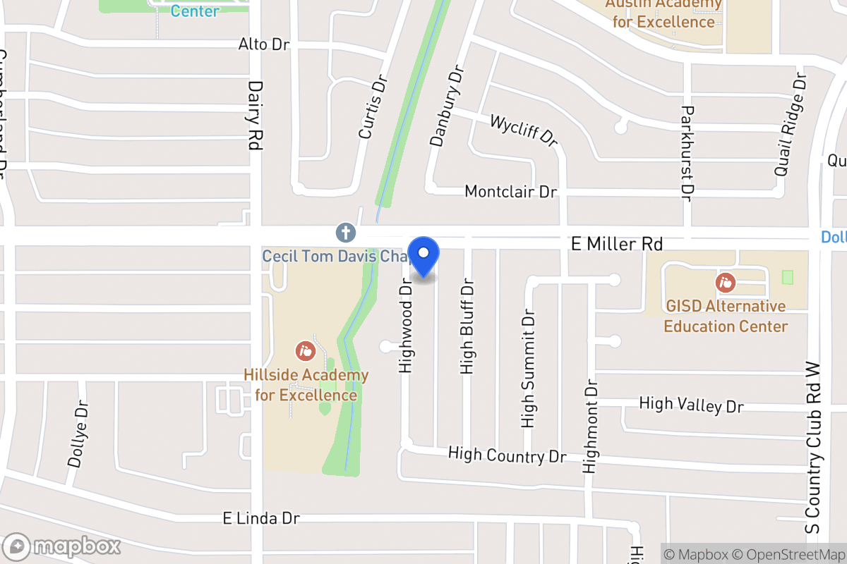 Map of 2010 Highwood Dr