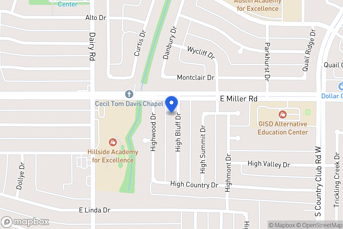 Map of 2009 High Bluff Dr