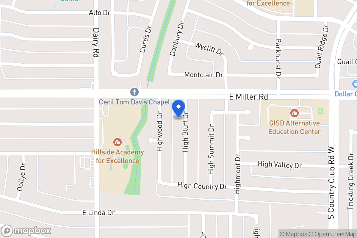 Map of 2013 High Bluff Dr