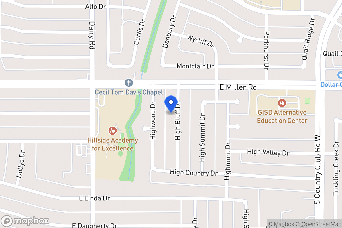 Map of 2017 High Bluff Dr