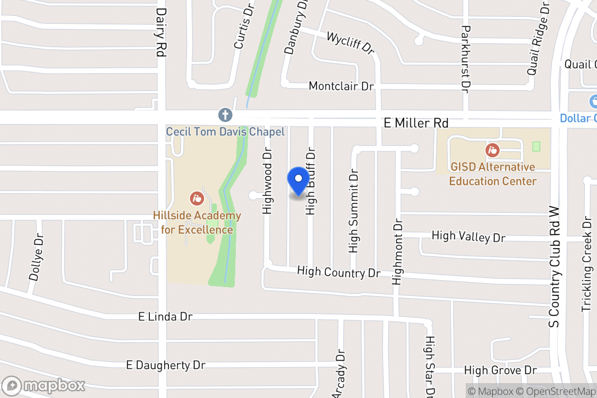 Map of 2101 High Bluff Dr