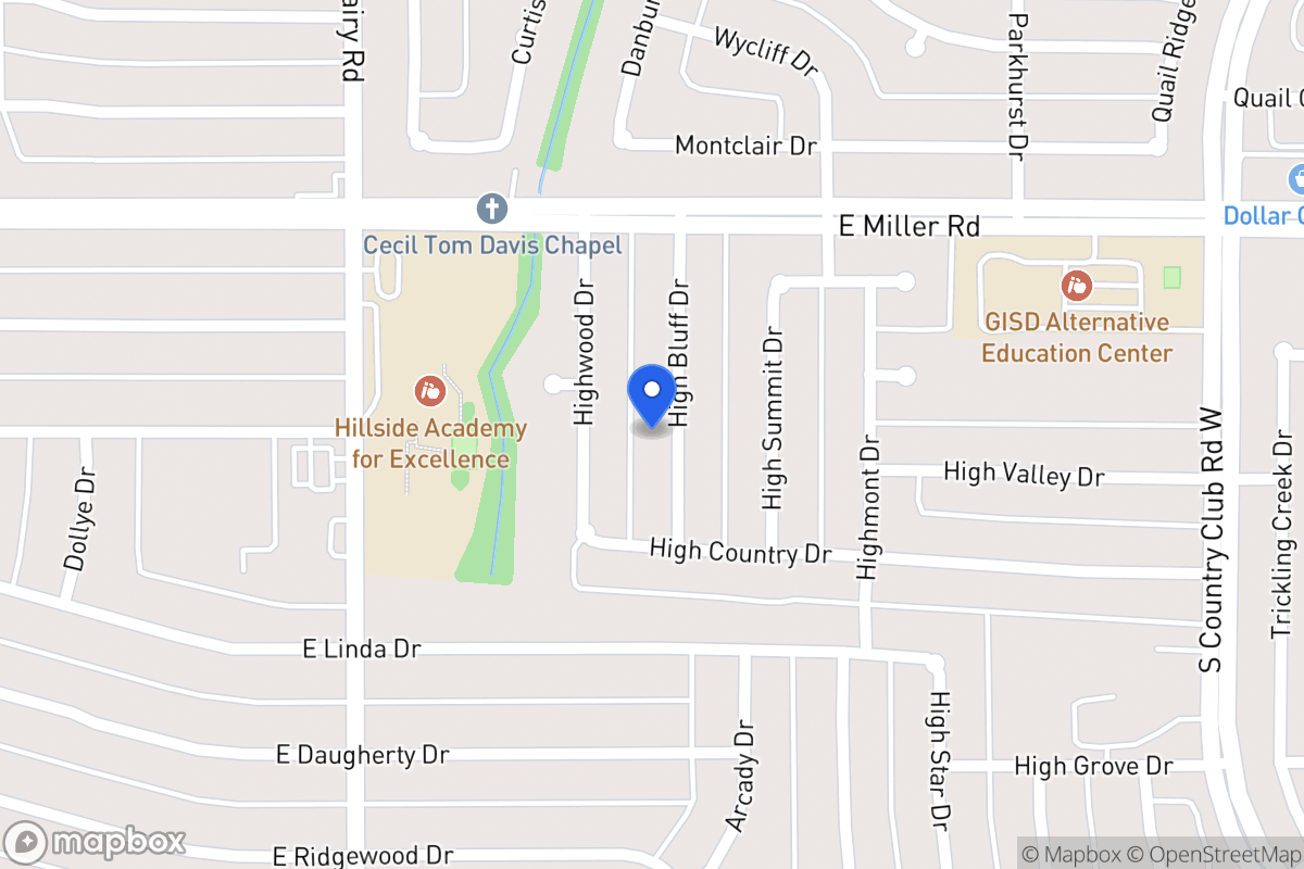 Map of 2109 High Bluff Dr