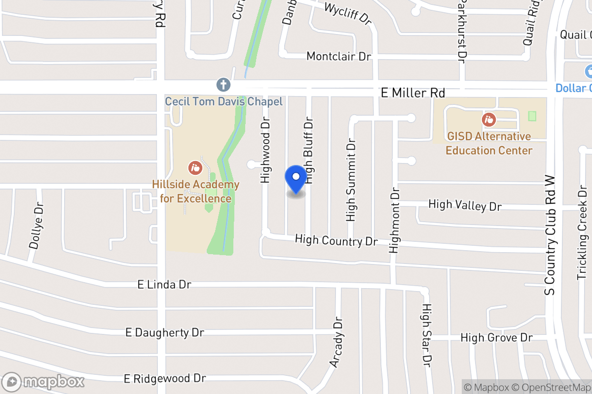 Map of 2113 High Bluff Dr