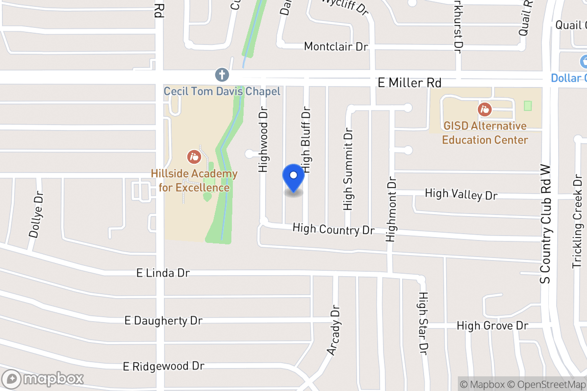 Map of 2117 High Bluff Dr