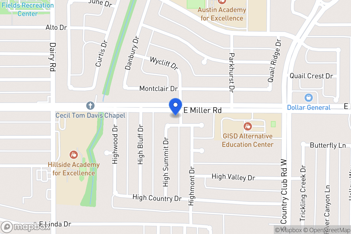 Map of 1013 High Hill Pl