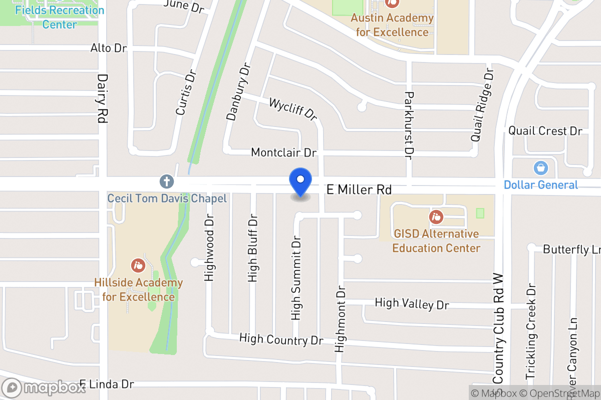 Map of 1009 High Hill Pl
