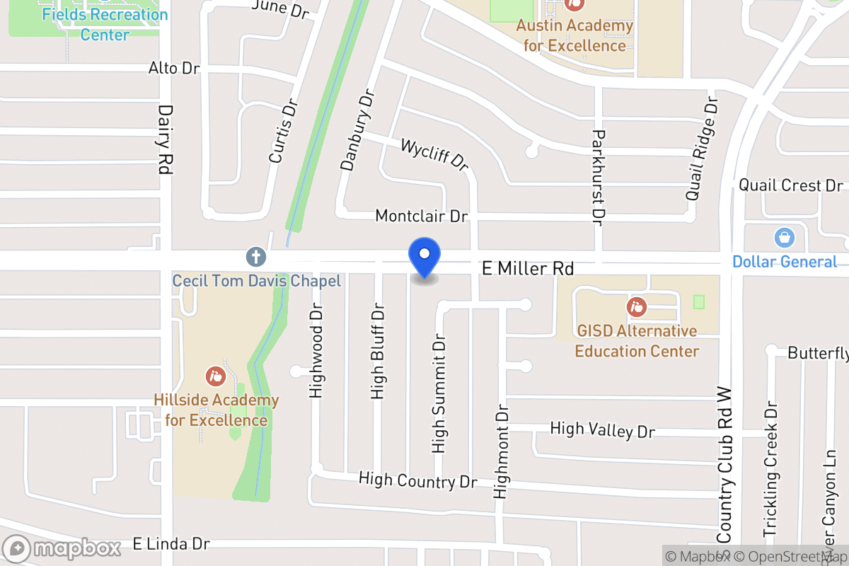 Map of 1005 High Hill Pl