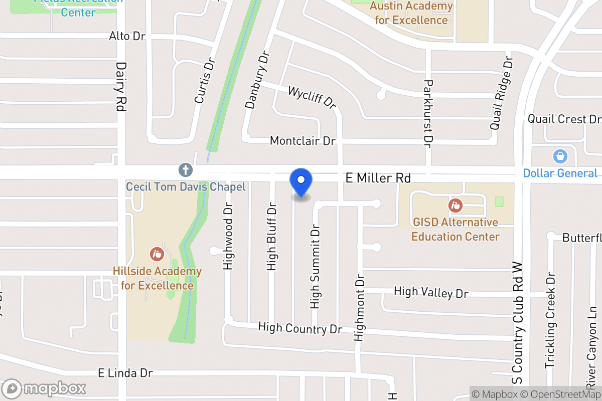 Map of 1001 High Hill Pl