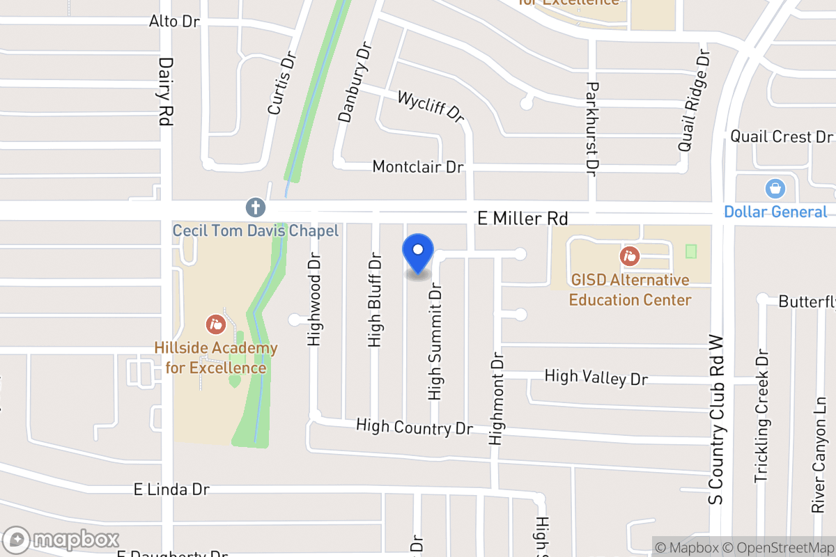 Map of 2005 High Summit Dr