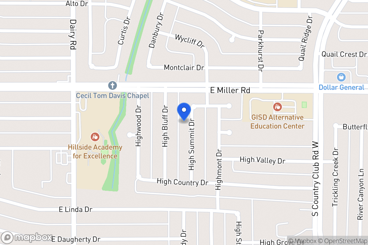 Map of 2009 High Summit Dr