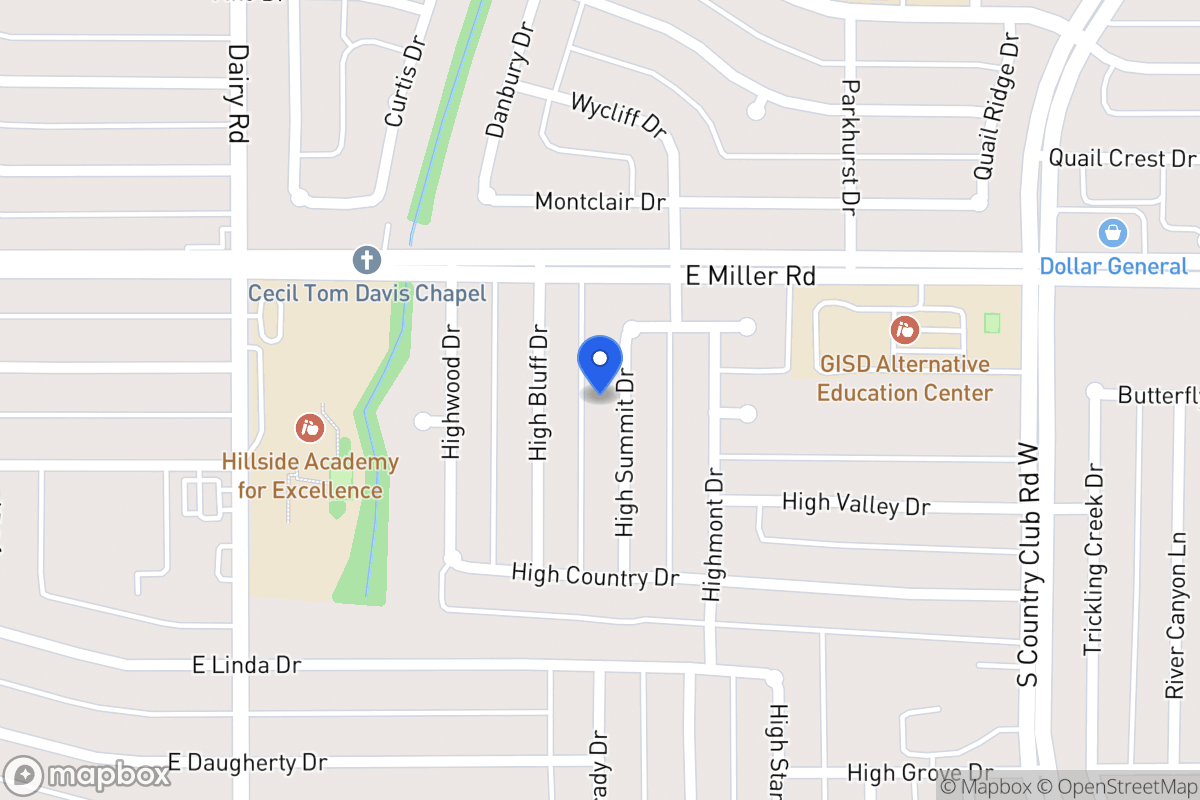 Map of 2013 High Summit Dr