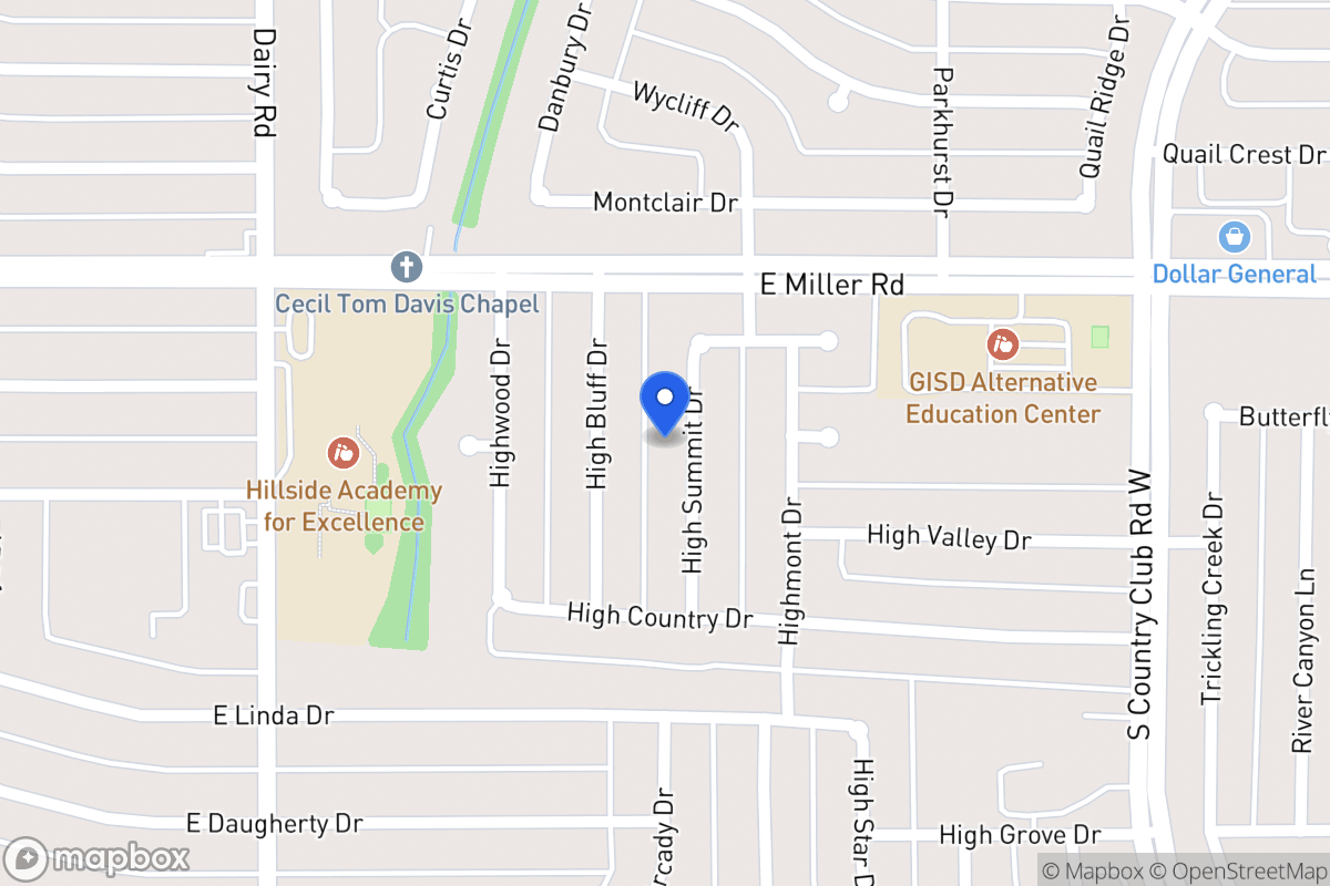 Map of 2017 High Summit Dr