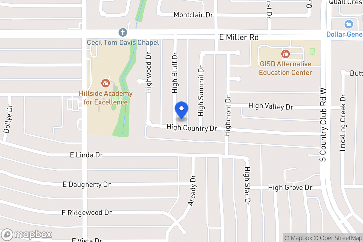 Map of 2126 High Bluff Dr