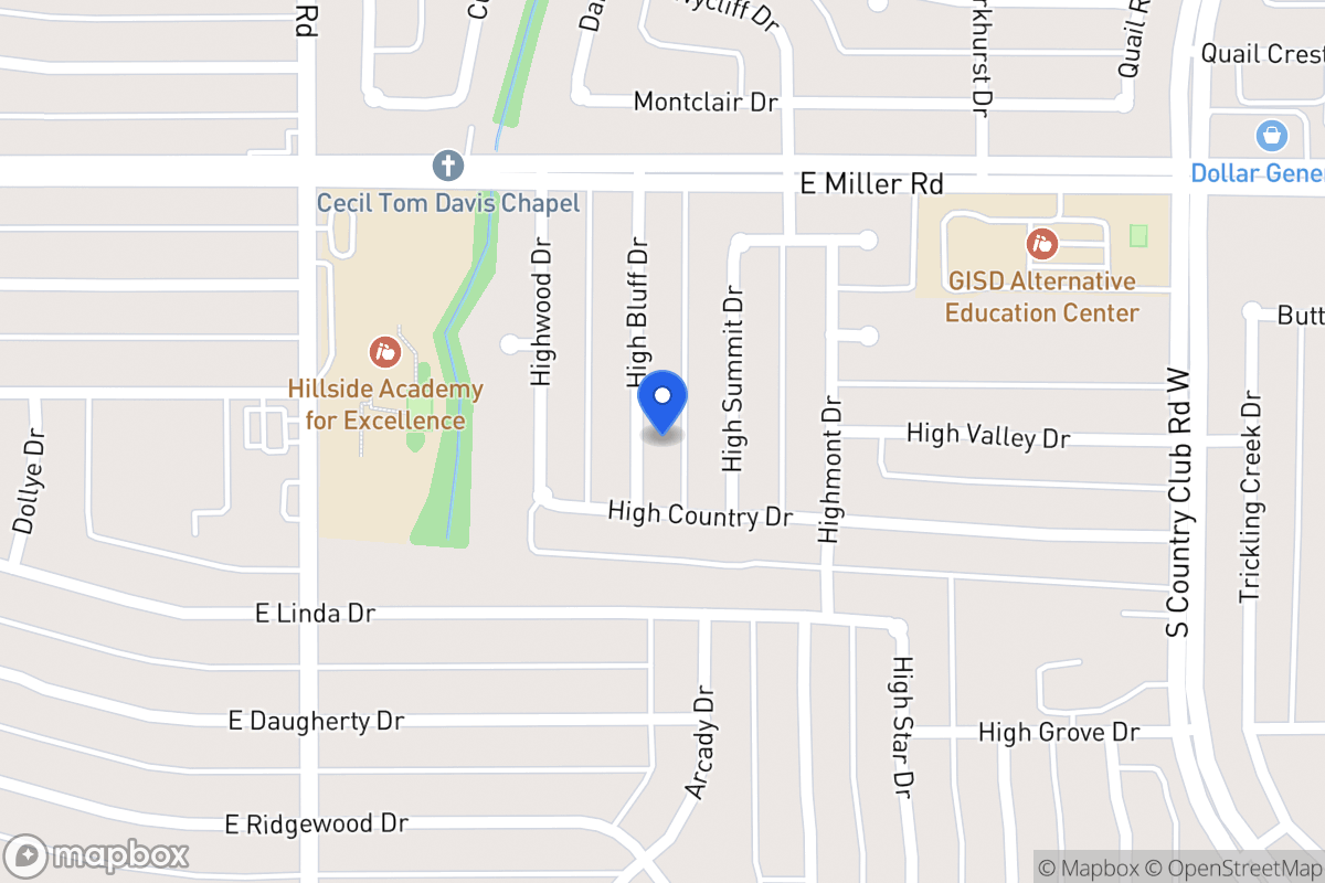 Map of 2118 High Bluff Dr