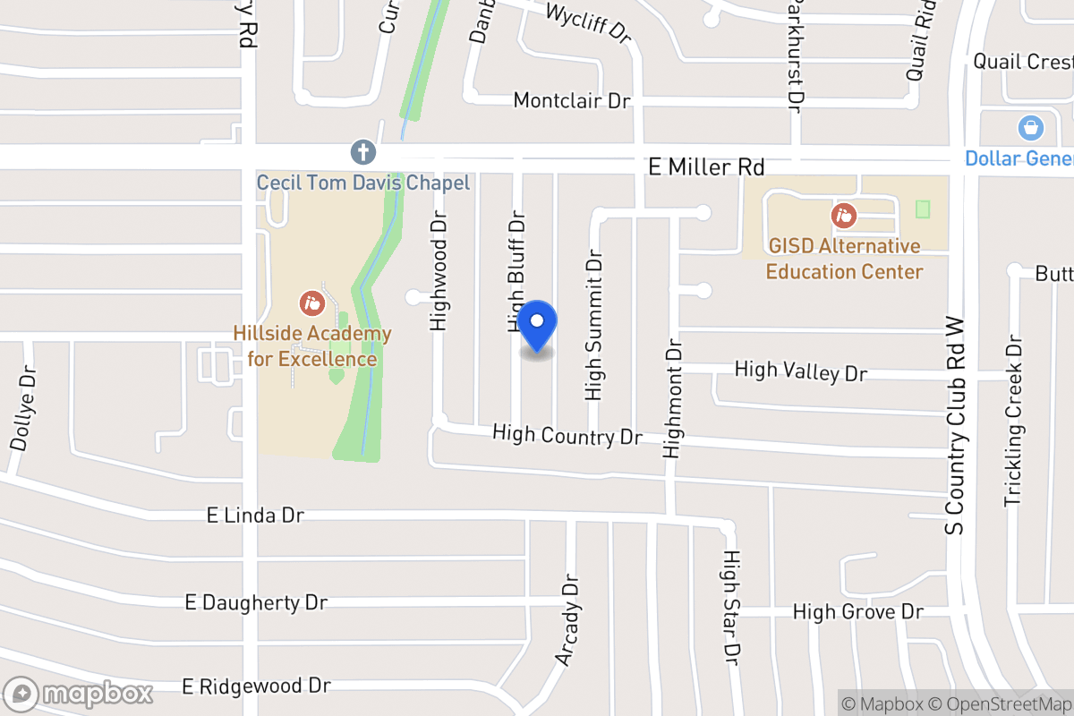Map of 2114 High Bluff Dr
