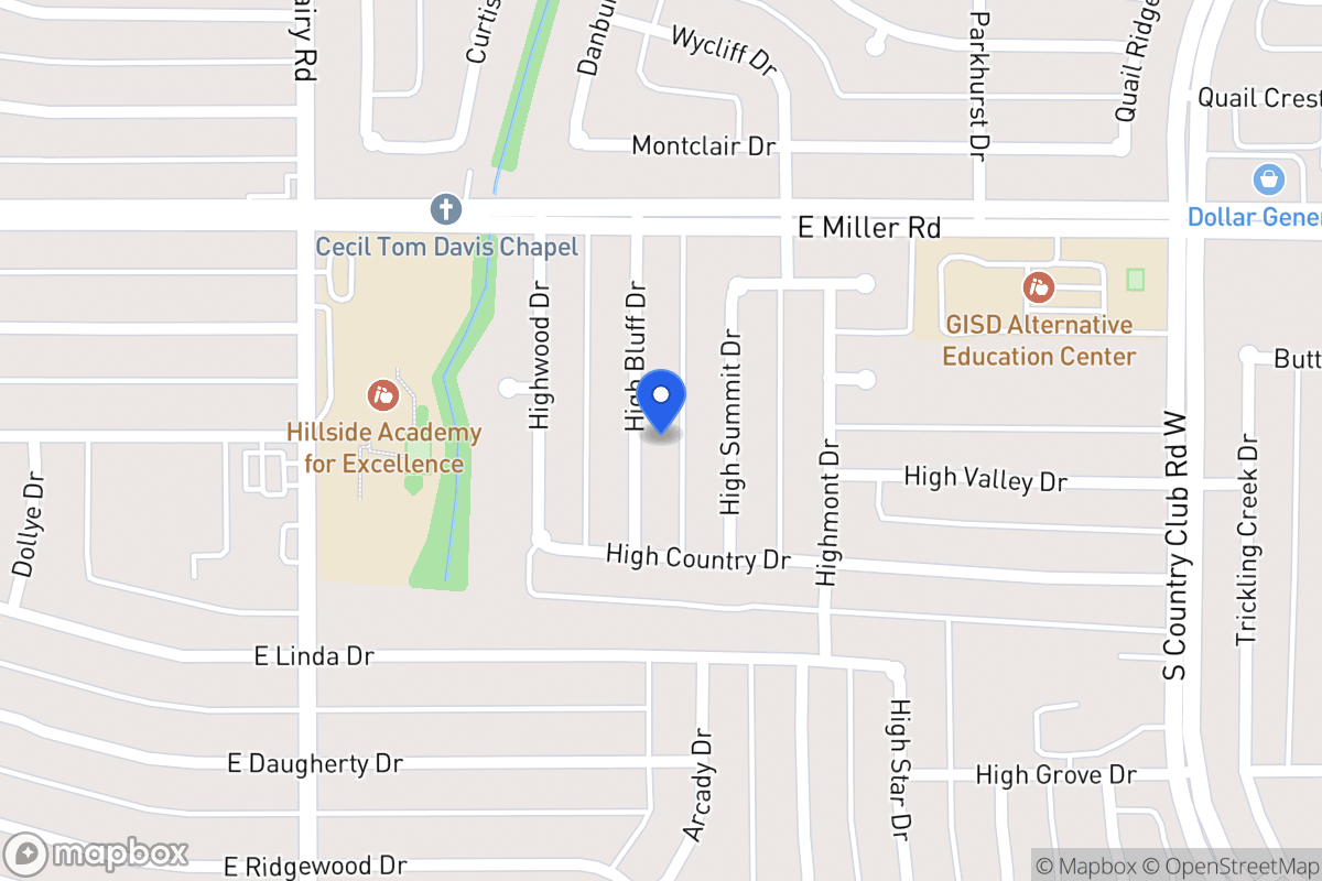Map of 2110 High Bluff Dr