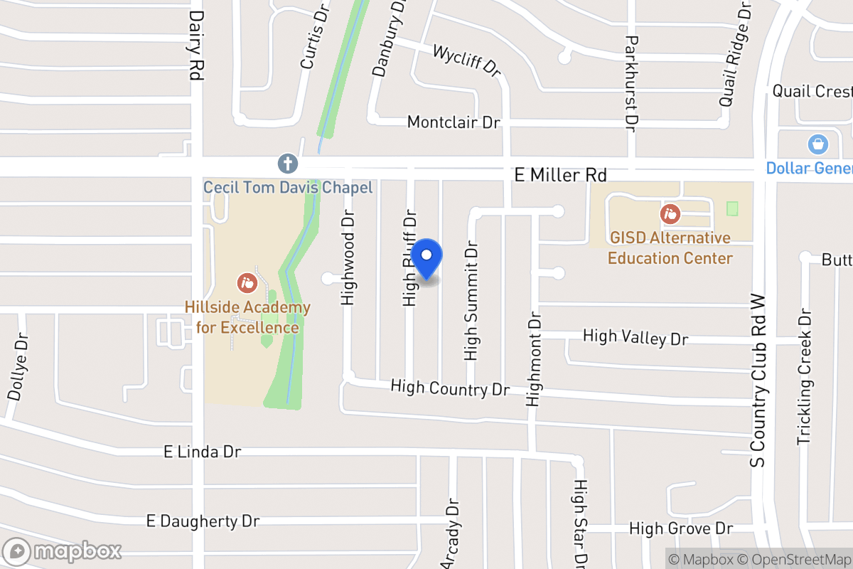 Map of 2102 High Bluff Dr
