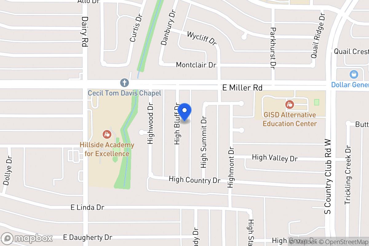Map of 2022 High Bluff Dr