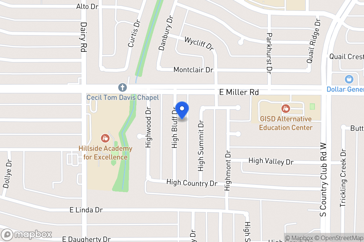 Map of 2018 High Bluff Dr