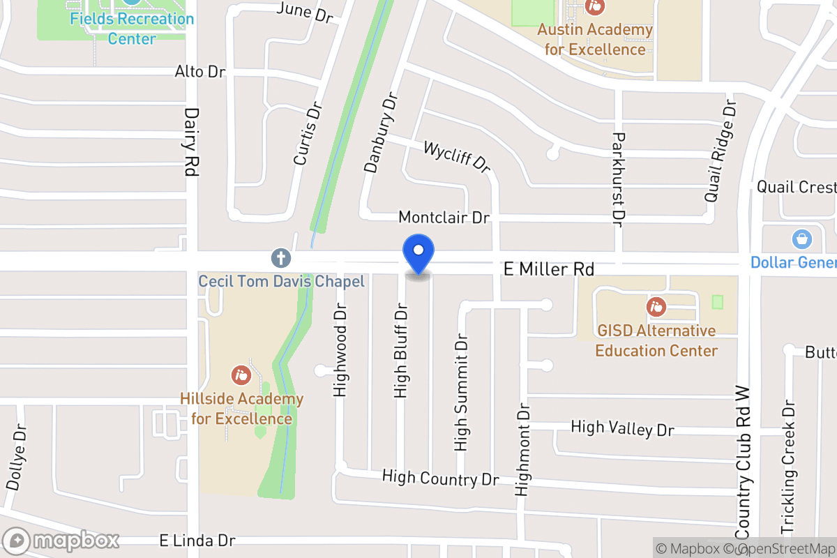 Map of 2002 High Bluff Dr