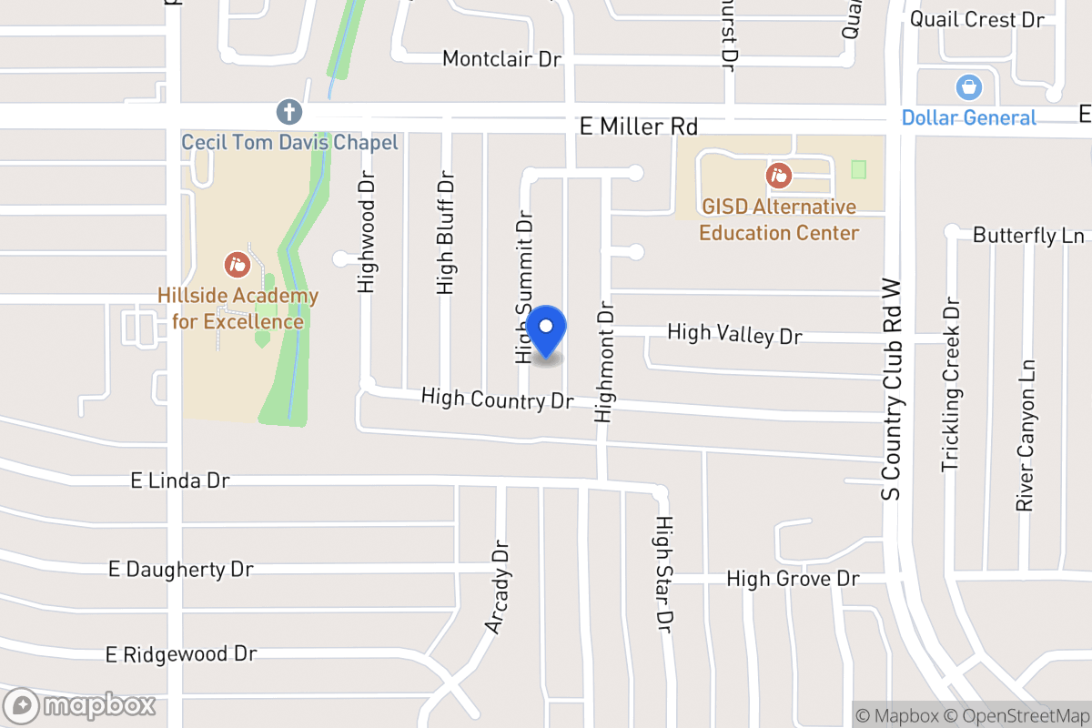 Map of 2118 High Summit Dr