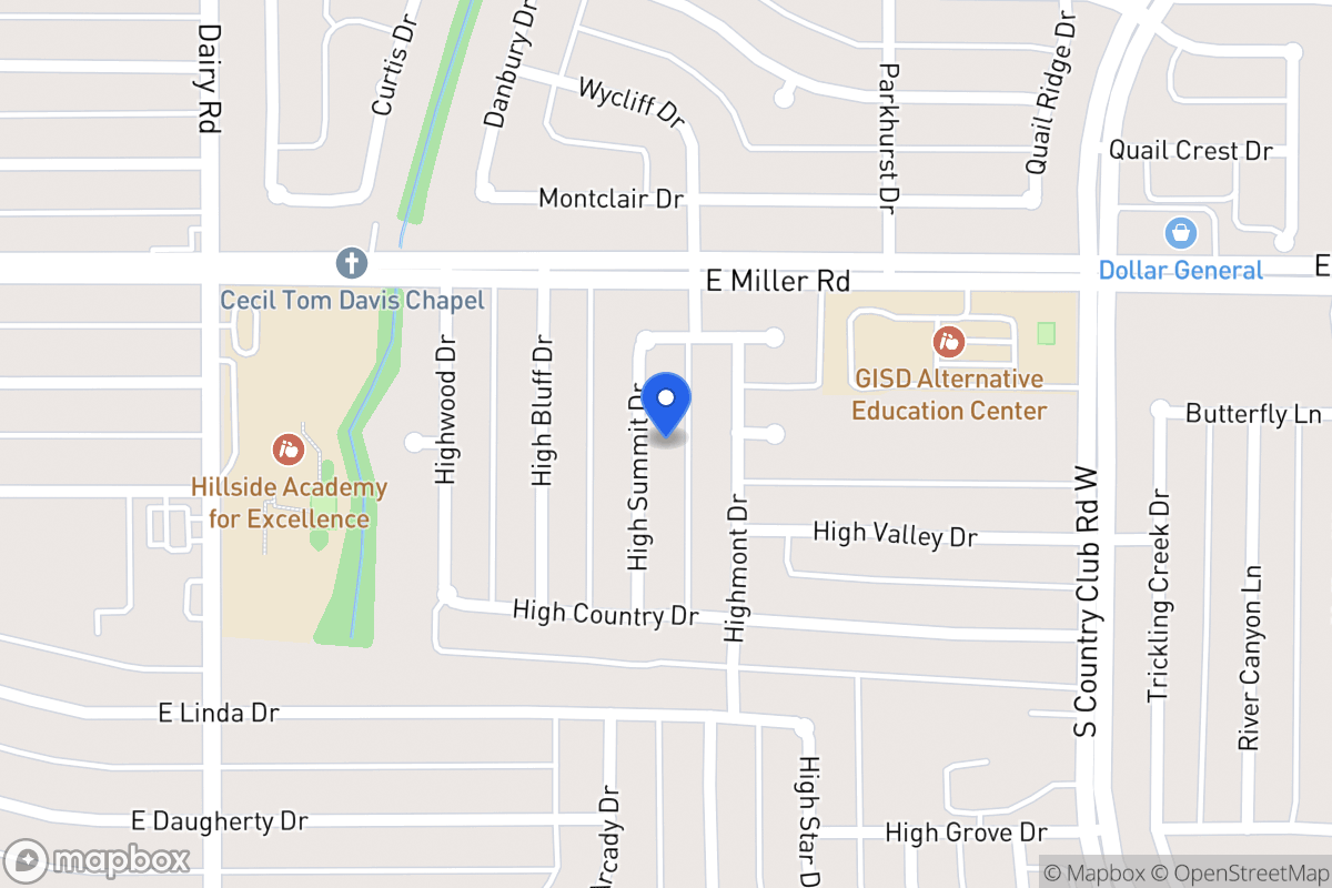 Map of 2018 High Summit Dr