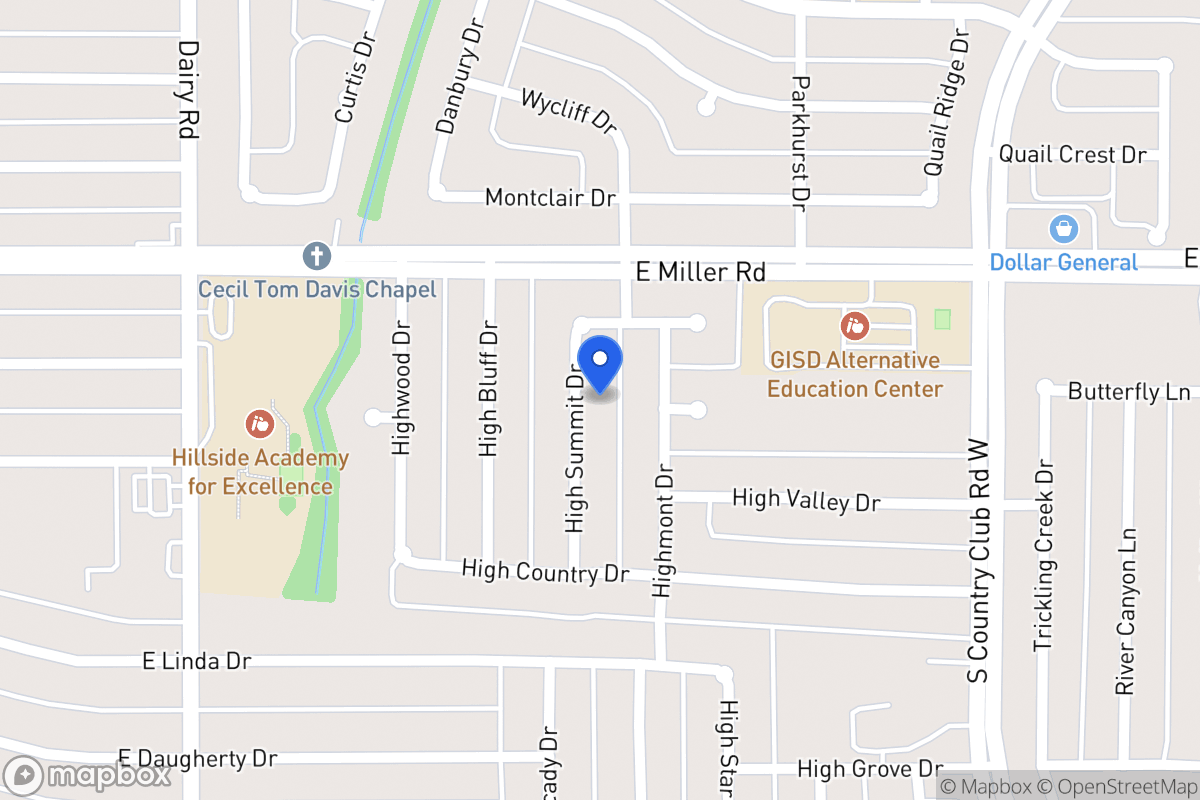Map of 2014 High Summit Dr