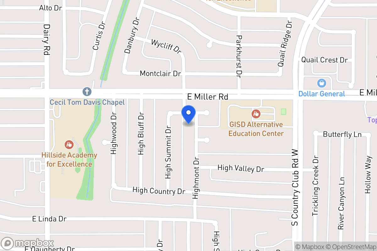 Map of 2005 Highmont Dr