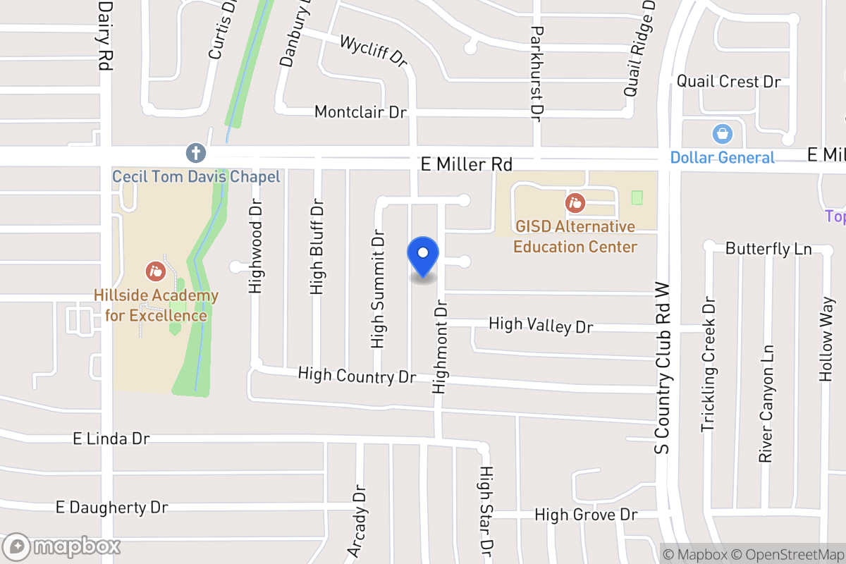 Map of 2021 Highmont Dr