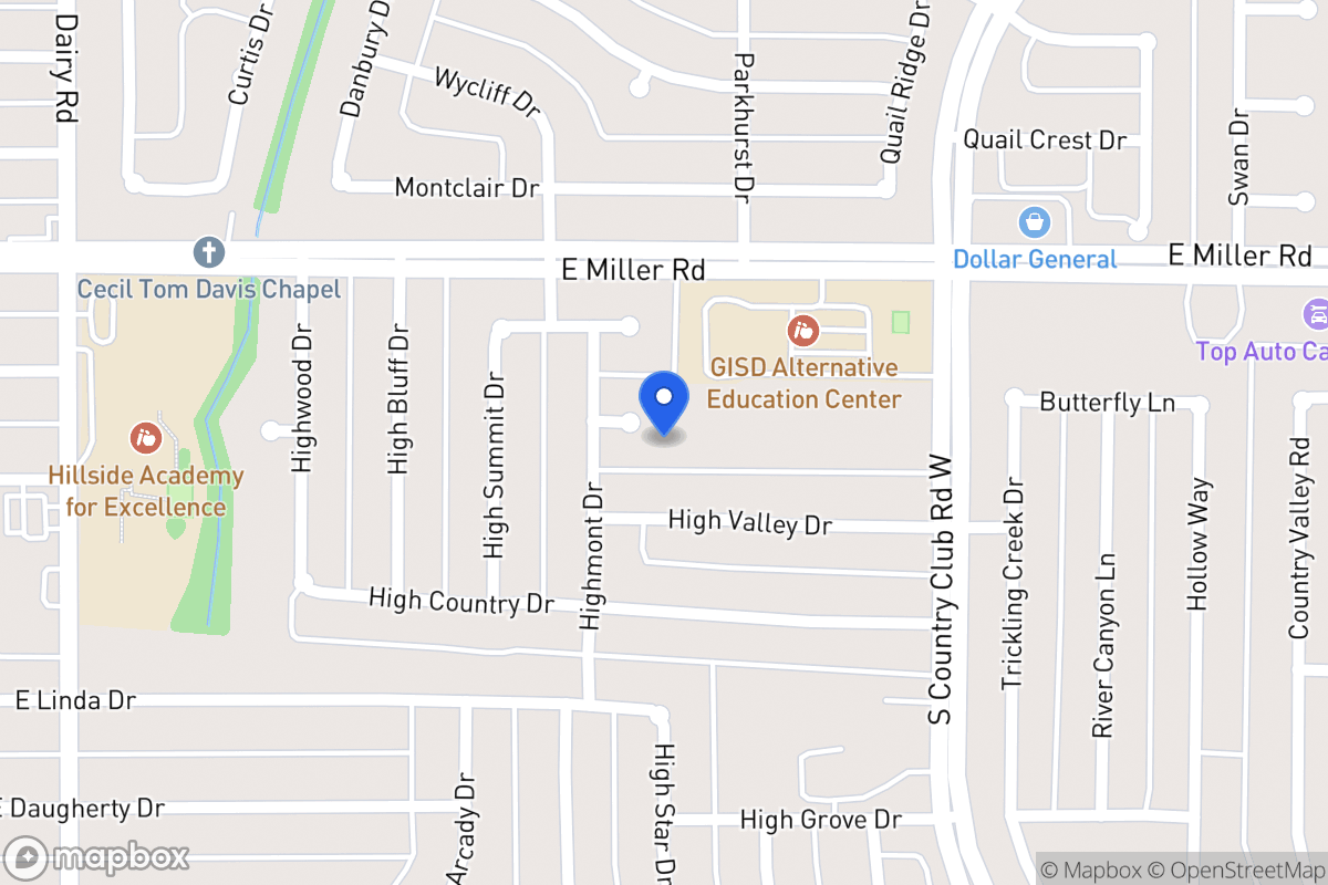 Map of 1114 Highmont Pl
