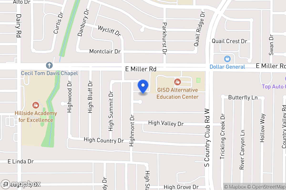 Map of 1109 Highmont Pl