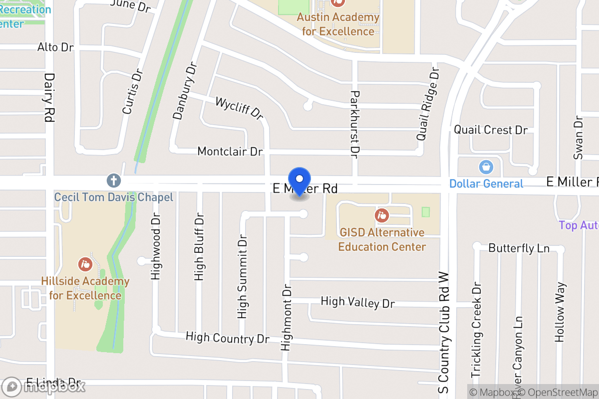 Map of 1109 High Hill Pl