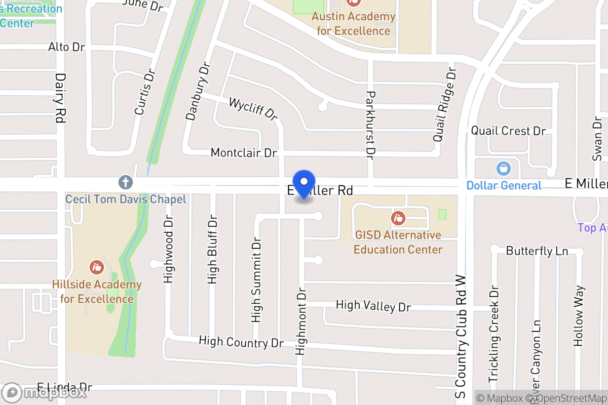 Map of 1105 High Hill Pl