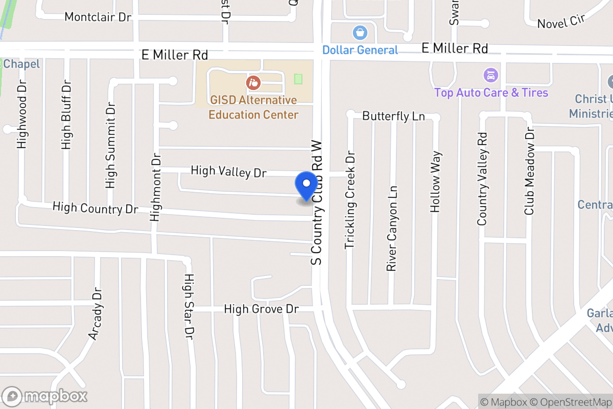 Map of 1229 High Country Dr