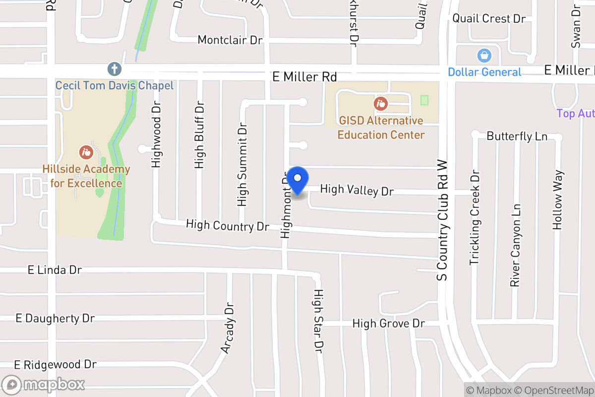Map of 2114 Highmont Dr
