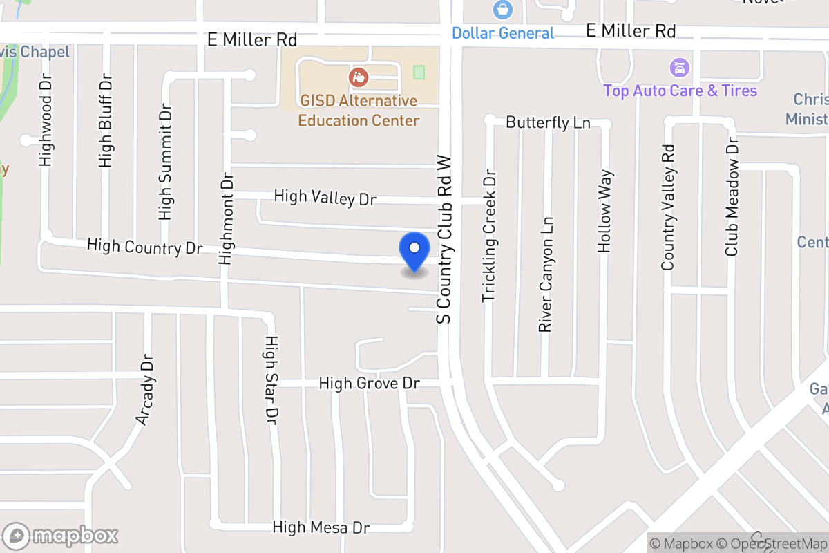 Map of 1226 High Country Dr