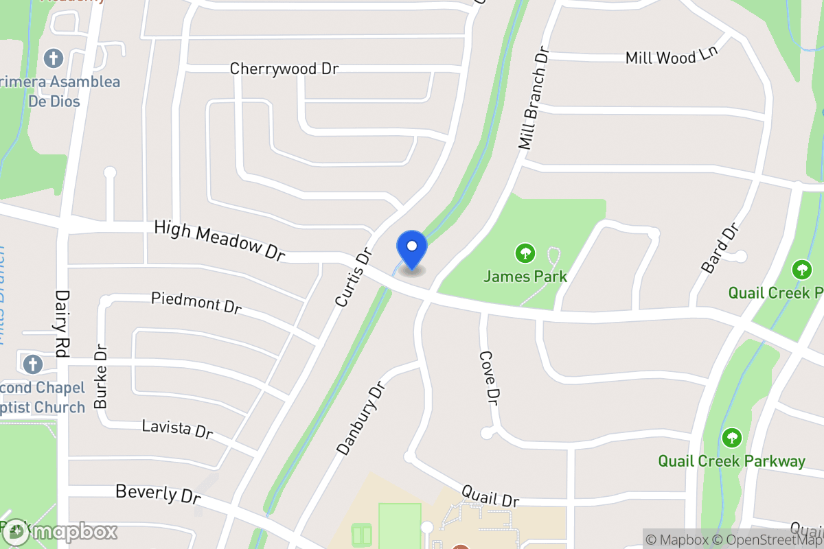 Map of 1217 Mill Branch Dr