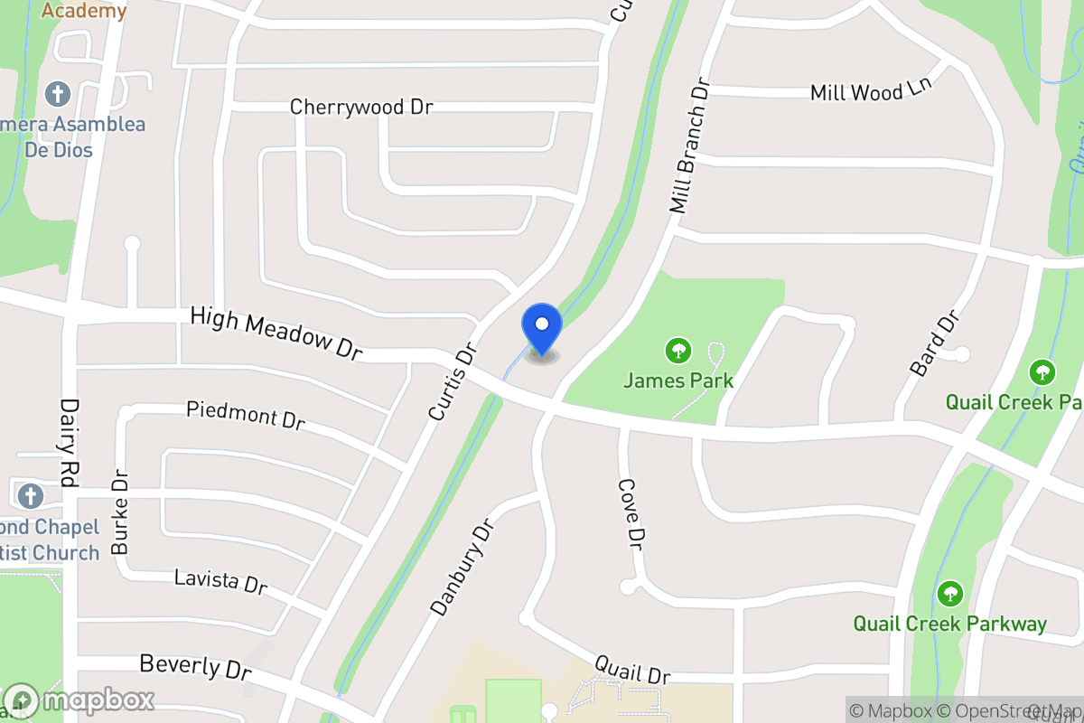 Map of 1213 Mill Branch Dr