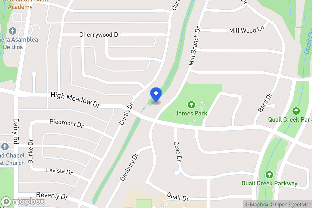 Map of 1209 Mill Branch Dr