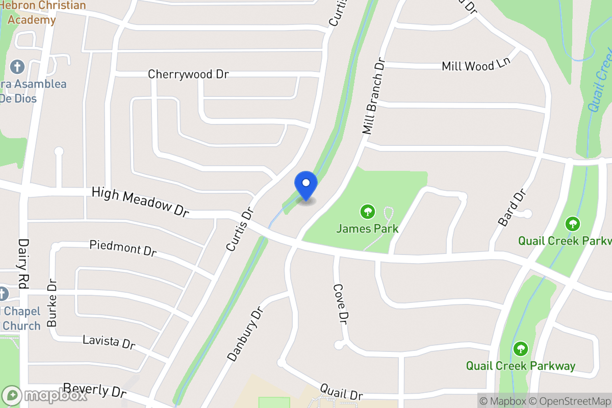 Map of 1205 Mill Branch Dr