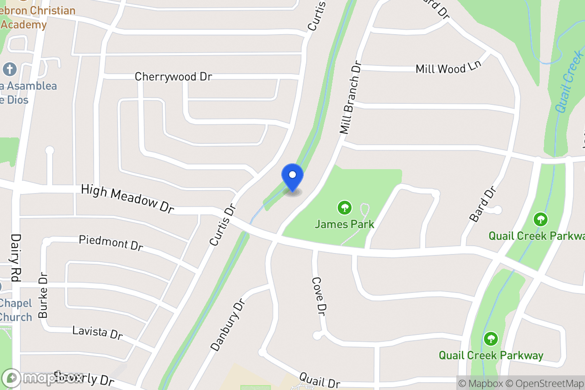 Map of 1201 Mill Branch Dr