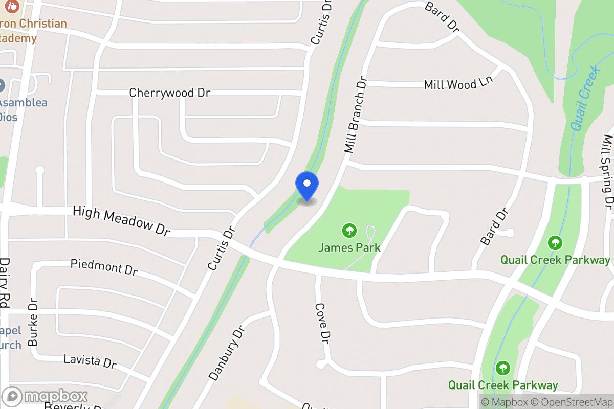 Map of 1121 Mill Branch Dr