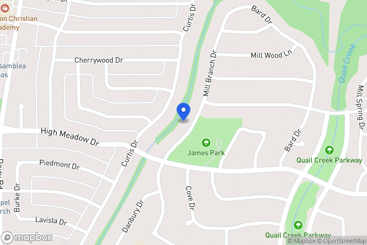 Map of 1117 Mill Branch Dr