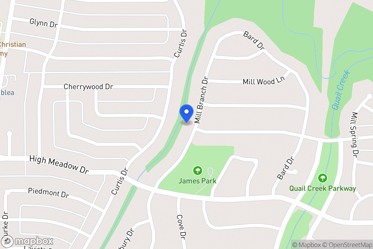 Map of 1017 Mill Branch Dr