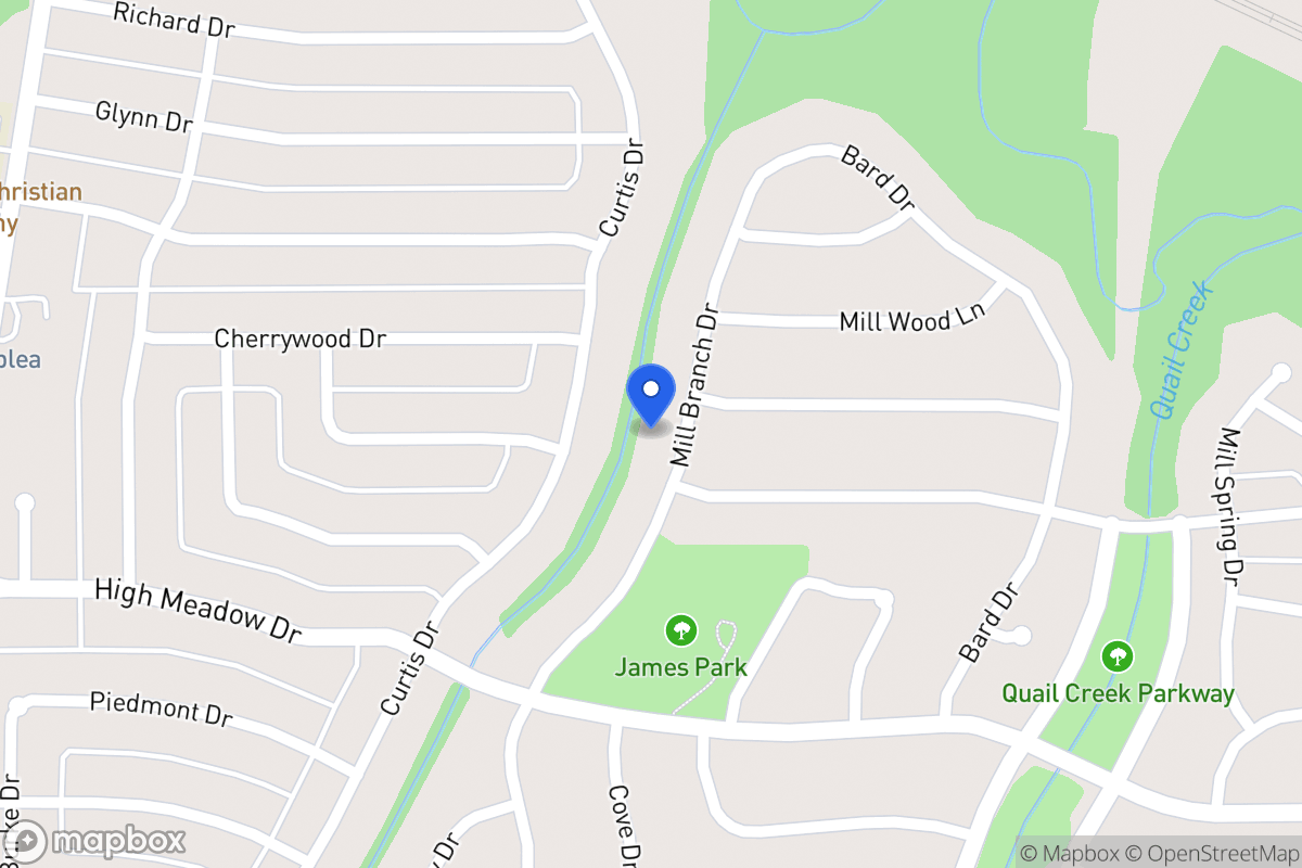 Map of 1009 Mill Branch Dr